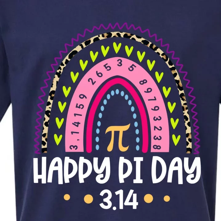 Happy Pi Day 3 14 Rainbow Math Teacher Gift Sueded Cloud Jersey T-Shirt