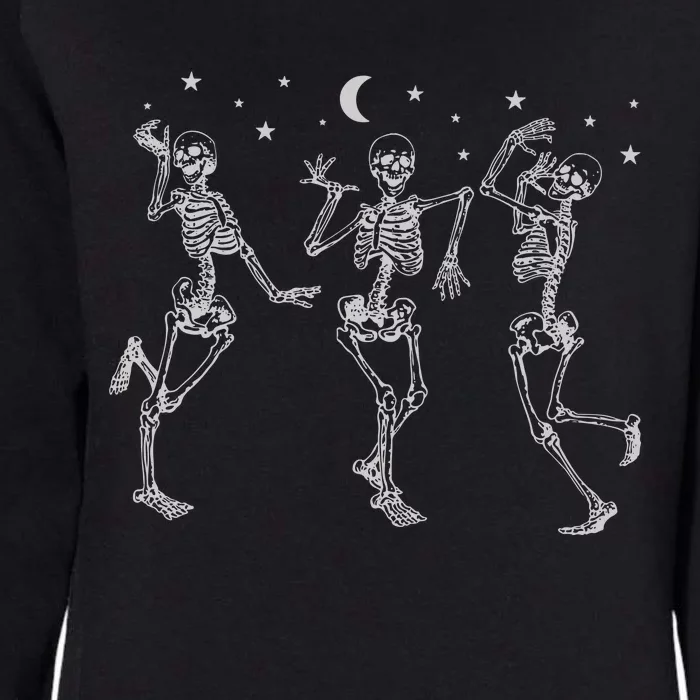 Halloween Party Dancing Skeleton Funny Halloween Womens California Wash Sweatshirt