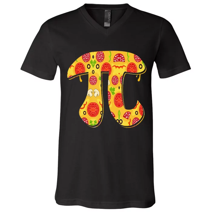 Happy Pi day Math Lover Pizza Pi 3.14 V-Neck T-Shirt