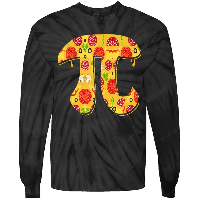 Happy Pi day Math Lover Pizza Pi 3.14 Tie-Dye Long Sleeve Shirt