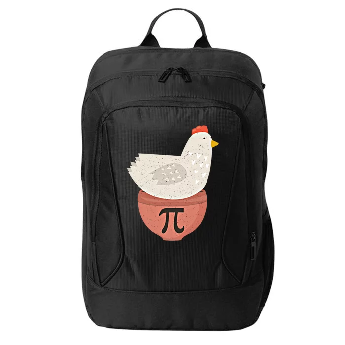 Happy Pi Day Funny Chicken Pot Pie 3 14 Science Math Teacher Funny Gift City Backpack