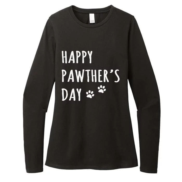 Happy Pawthers Day Funny Dog Dad Father Pet Owner Greeting Womens CVC Long Sleeve Shirt