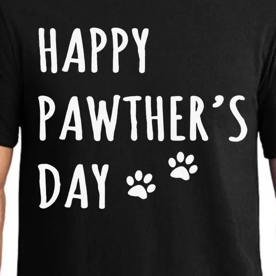 Happy Pawthers Day Funny Dog Dad Father Pet Owner Greeting Pajama Set