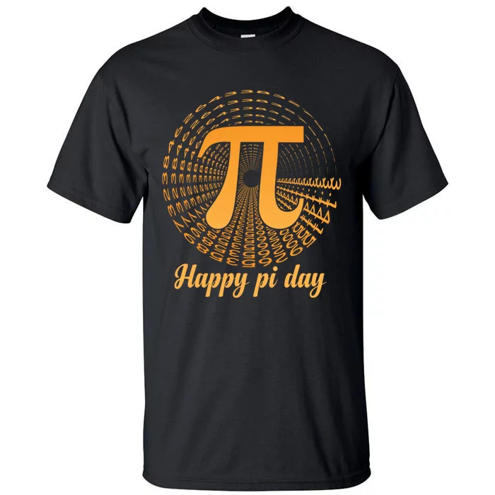 Happy Pi Day March 14 Math Teacher Professor Gift Tall T-Shirt