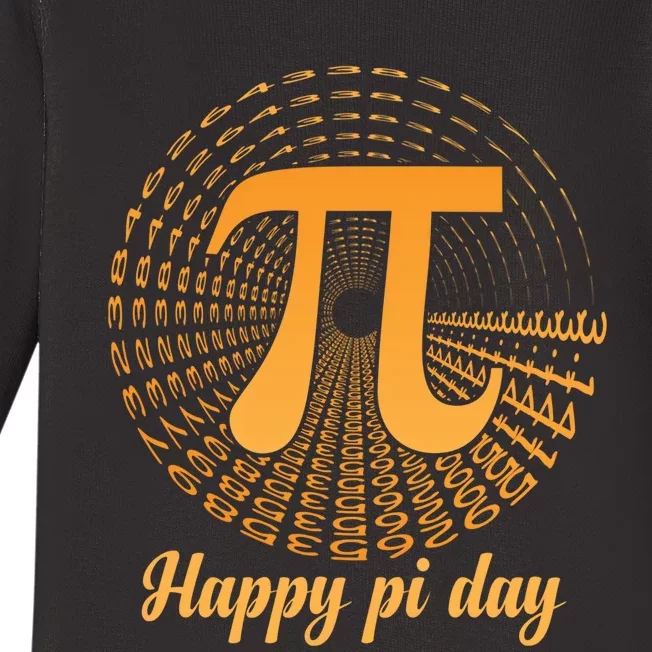 Happy Pi Day March 14 Math Teacher Professor Gift Baby Long Sleeve Bodysuit