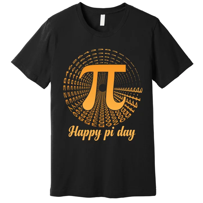 Happy Pi Day March 14 Math Teacher Professor Gift Premium T-Shirt