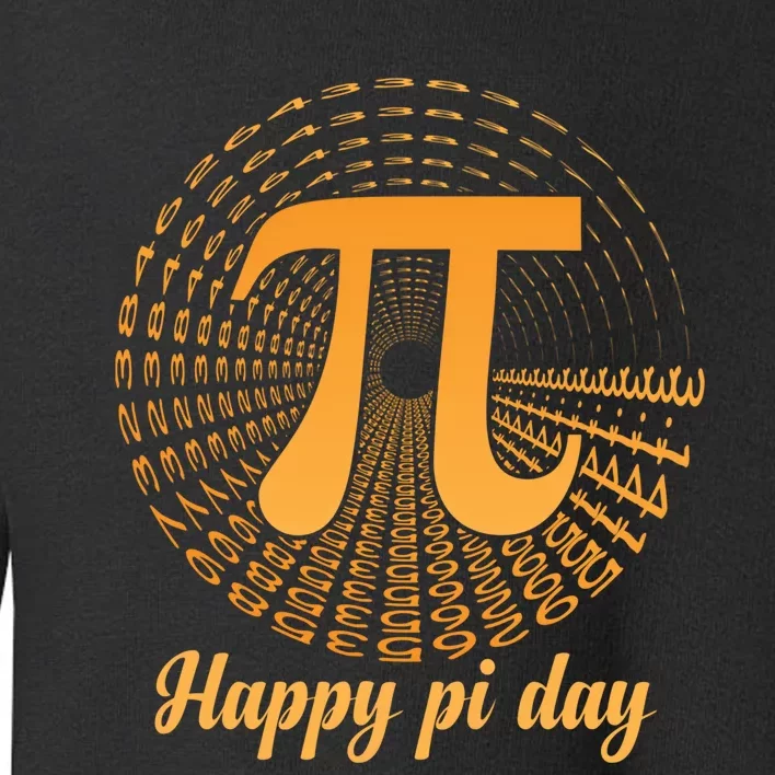 Happy Pi Day March 14 Math Teacher Professor Gift Toddler Sweatshirt