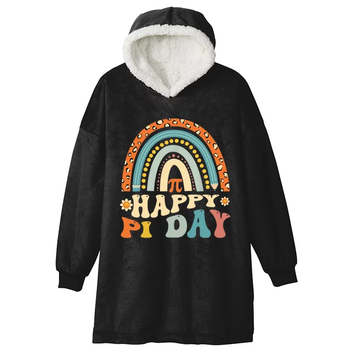 Happy PI Day 3.14 Pi Symbol For Math Lovers Hooded Wearable Blanket