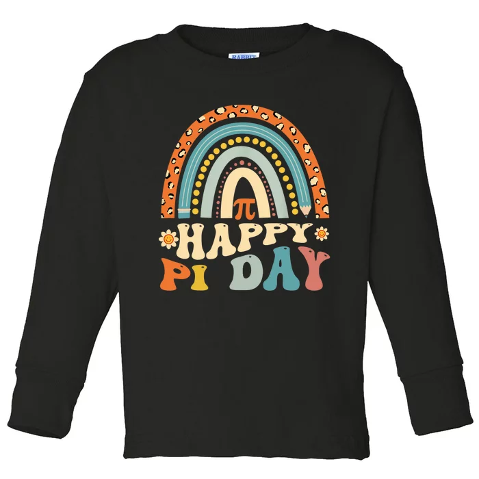 Happy PI Day 3.14 Pi Symbol For Math Lovers Toddler Long Sleeve Shirt