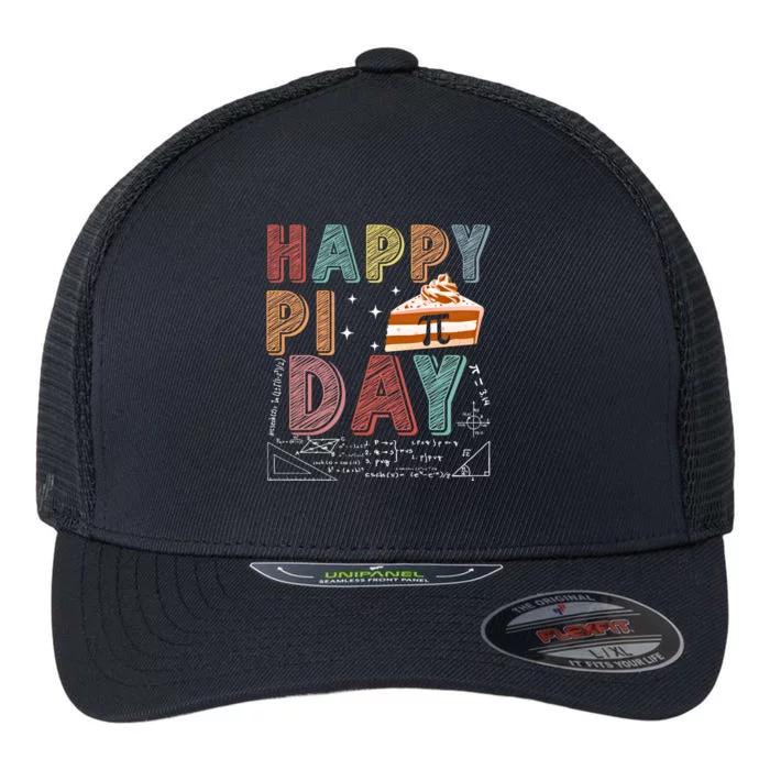 Happy Pi Day Celebrate Pi Day March 14 Math Lover Gift Flexfit Unipanel Trucker Cap