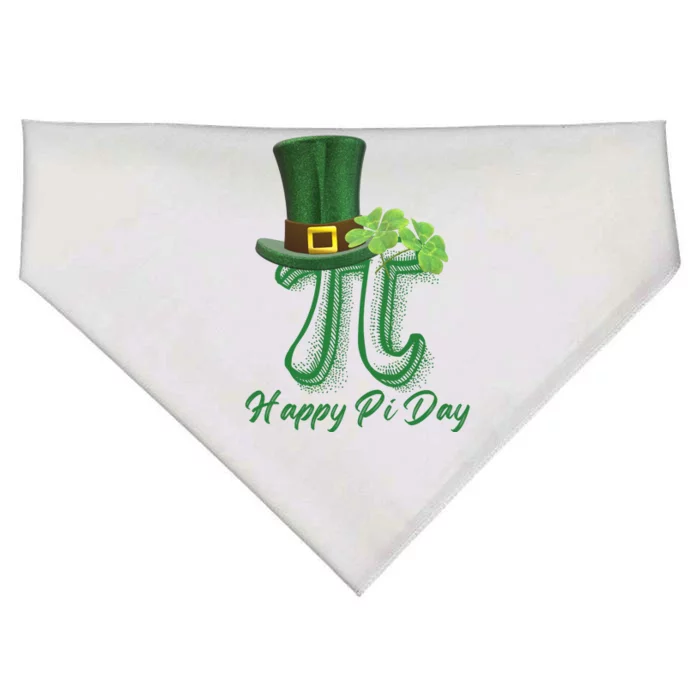 Happy Pi Day Funny St Patrick's Day USA-Made Doggie Bandana