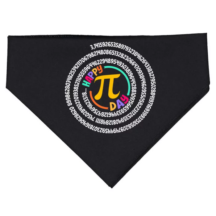 Happy Pi Day Gift For Teacher USA-Made Doggie Bandana