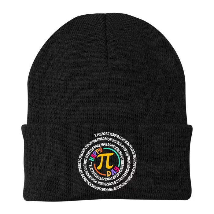 Happy Pi Day Gift For Teacher Knit Cap Winter Beanie