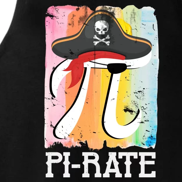 Happy Pi Day Funny Pirate Ladies Tri-Blend Wicking Tank