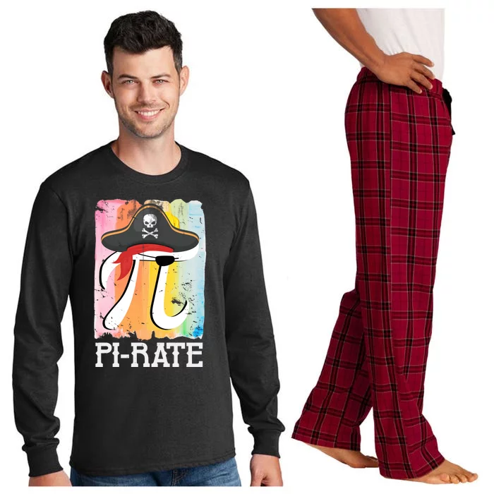 Happy Pi Day Funny Pirate Long Sleeve Pajama Set