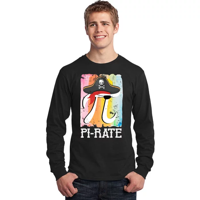 Happy Pi Day Funny Pirate Tall Long Sleeve T-Shirt