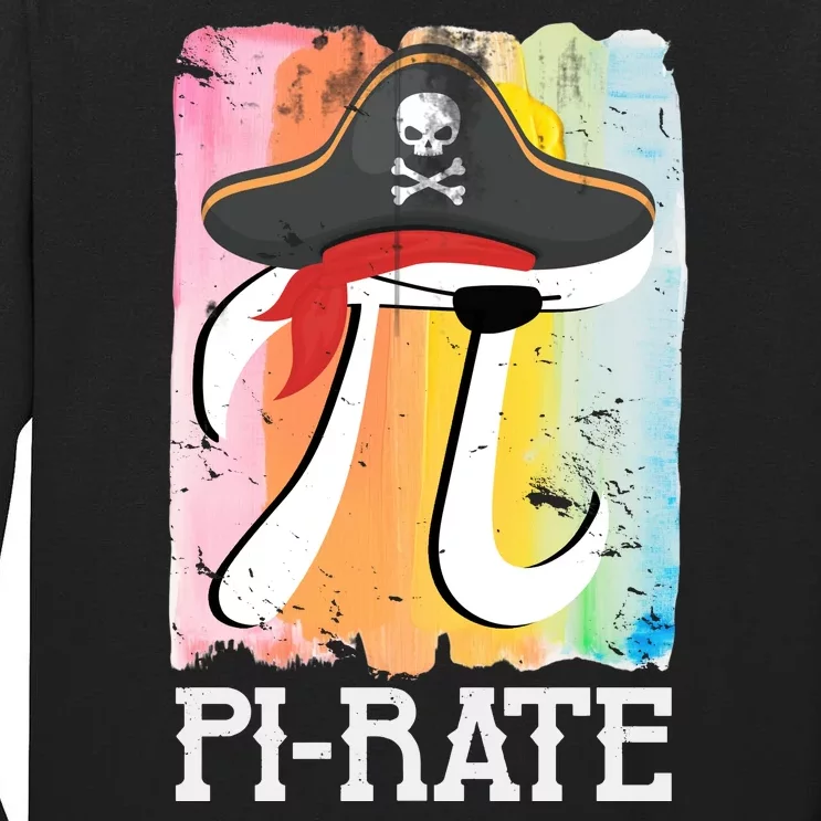 Happy Pi Day Funny Pirate Tall Long Sleeve T-Shirt