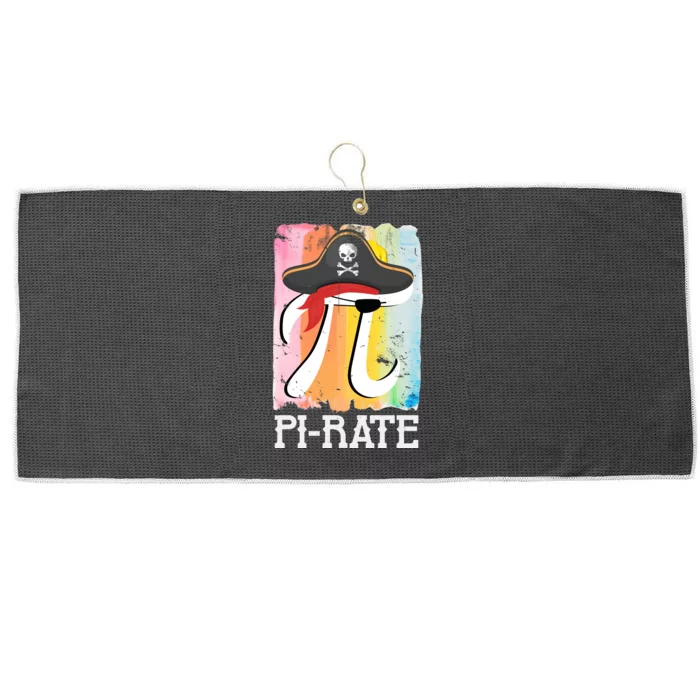 Happy Pi Day Funny Pirate Large Microfiber Waffle Golf Towel