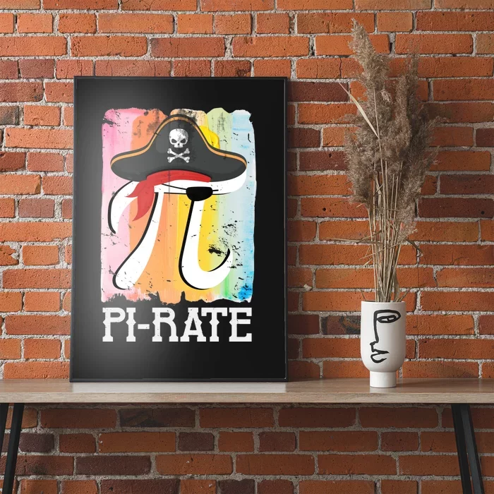 Happy Pi Day Funny Pirate Poster