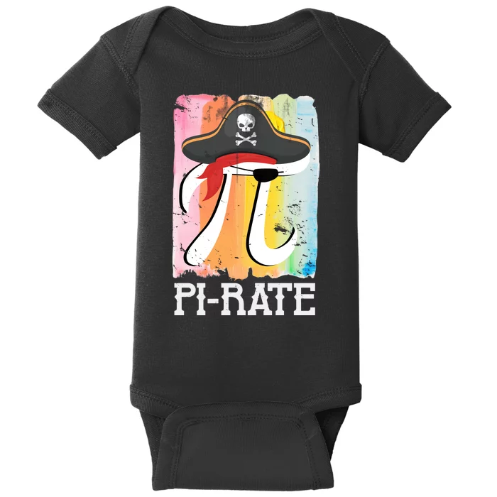 Happy Pi Day Funny Pirate Baby Bodysuit