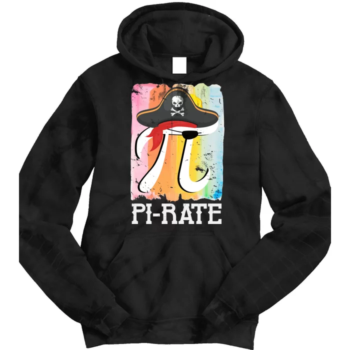 Happy Pi Day Funny Pirate Tie Dye Hoodie