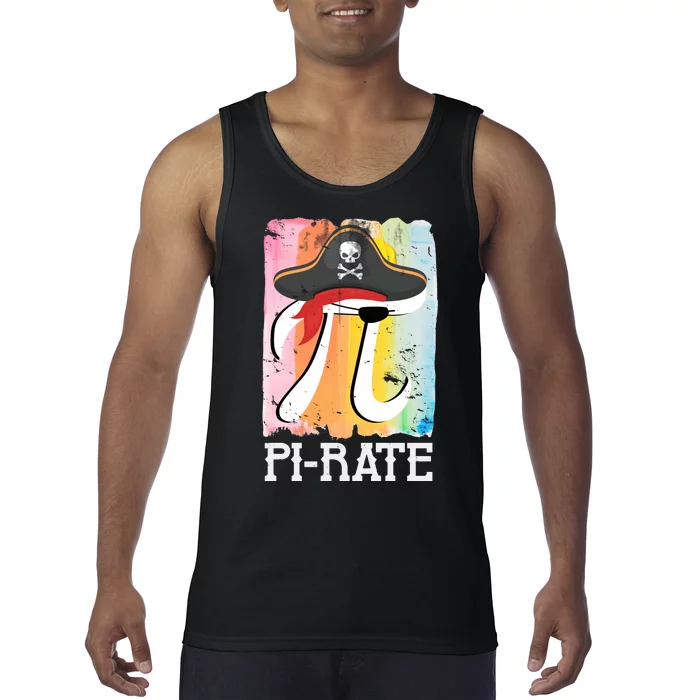 Happy Pi Day Funny Pirate Tank Top