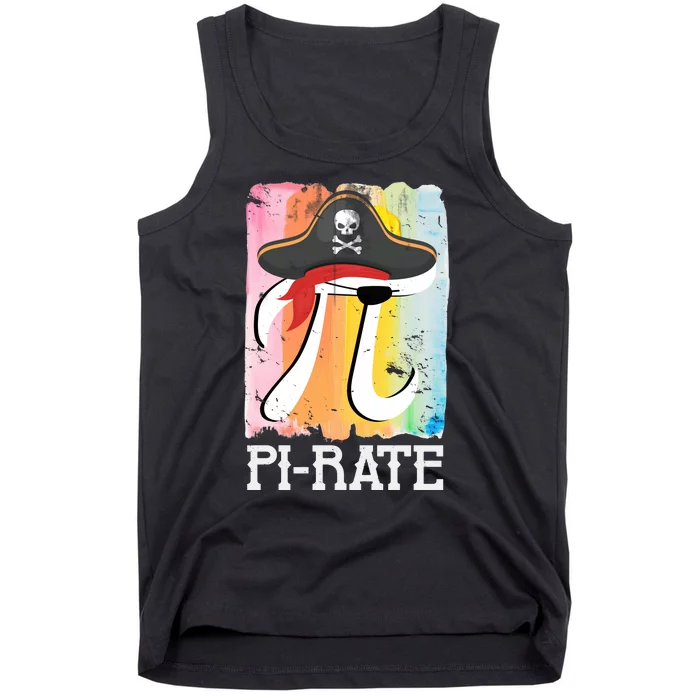 Happy Pi Day Funny Pirate Tank Top