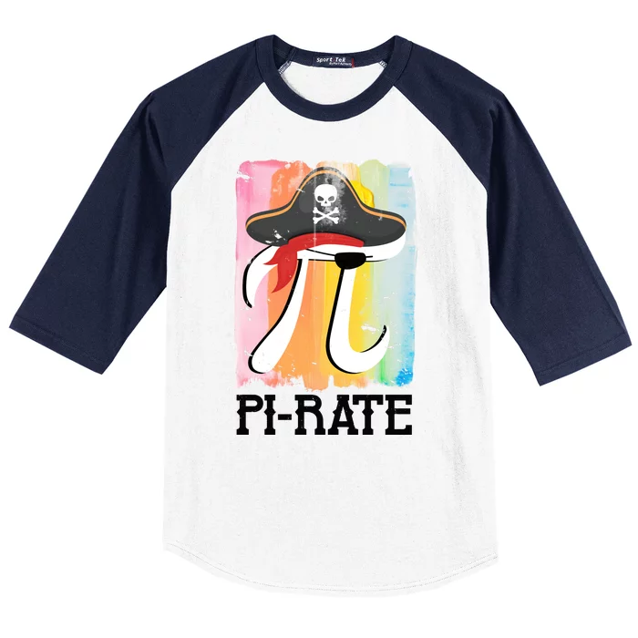 Happy Pi Day Funny Pirate Baseball Sleeve Shirt