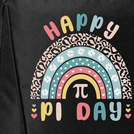 Happy Pi Day Cute Rainbow Mathematic Nerd Funny Math Teacher Gift City Backpack