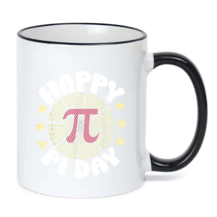 Happy Pi Day Mathematic Math Teacher Gift Leopard Rainbow Black Color Changing Mug