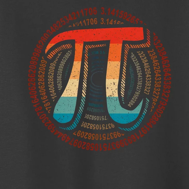 Happy Pi Day 3.14 Funny Pi Spiral Math Lovers Teachers Toddler T-Shirt