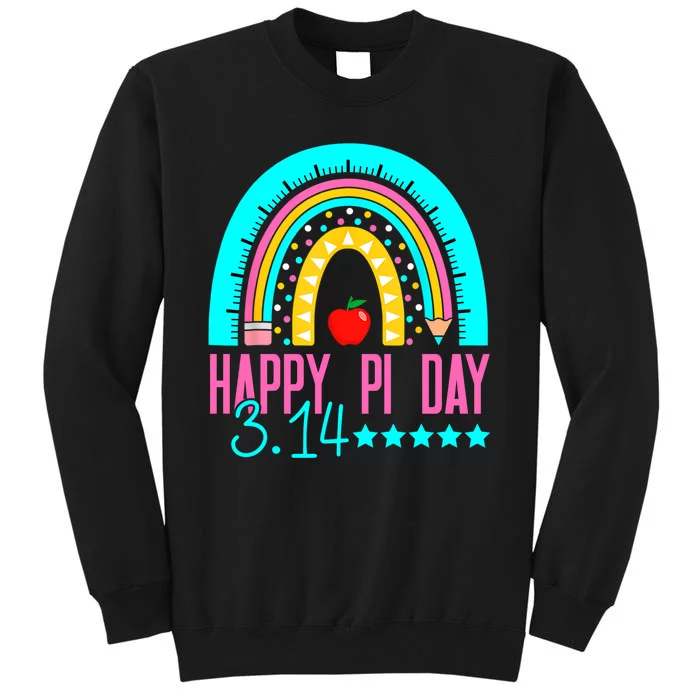 Happy Pi Day Mathematics Math Teacher Rainbow Tall Sweatshirt