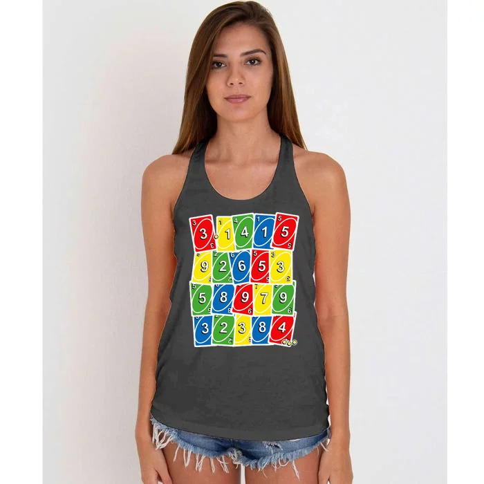 Happy PI Day, 314, 3.14 Retro Math Card Game Gifts Women's Knotted Racerback Tank