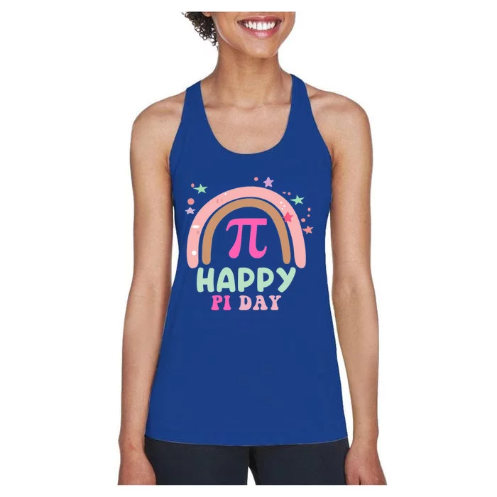 Happy Pi Day For Math Teachers Or Math Lovers Meaningful Gift Women's Racerback Tank