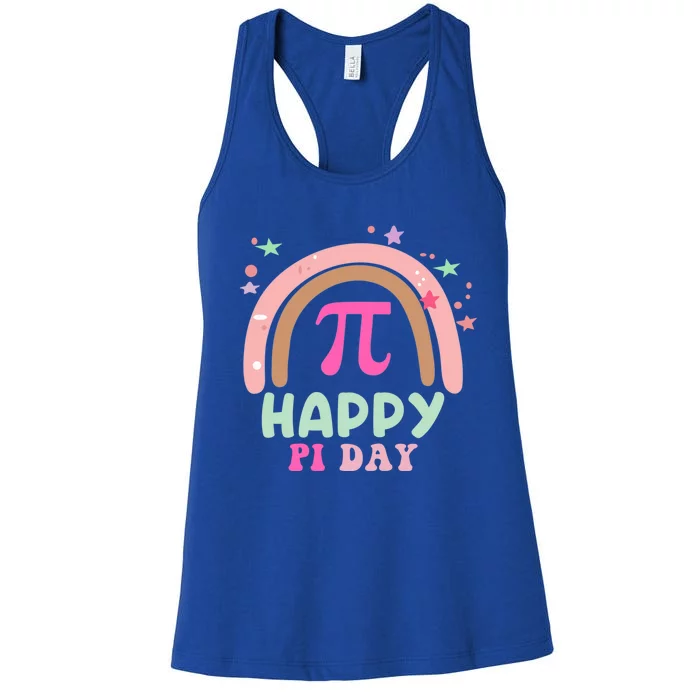 Happy Pi Day For Math Teachers Or Math Lovers Meaningful Gift Women's Racerback Tank