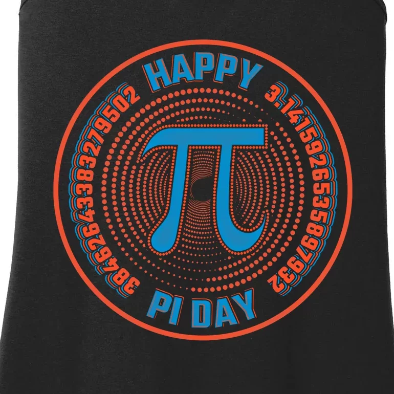 Happy Pi Day Mathematic Math Teacher Student Funny Pi Day Gift Ladies Essential Tank