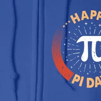 Happy Pi Day Funny Pi Mathematic Math Teacher Gift Full Zip Hoodie