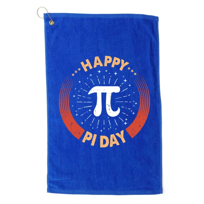 Happy Pi Day Funny Pi Mathematic Math Teacher Gift Platinum Collection Golf Towel