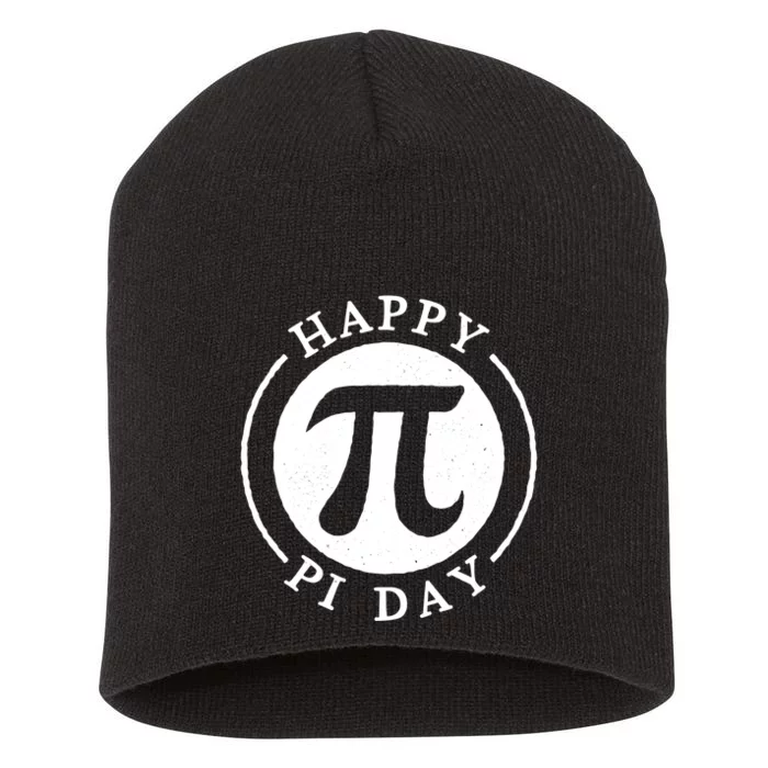 Happy Pi Day Great Gift Short Acrylic Beanie