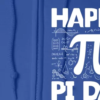 Happy Pi Day Math Teachers Student Professor Pi Day Gift Full Zip Hoodie