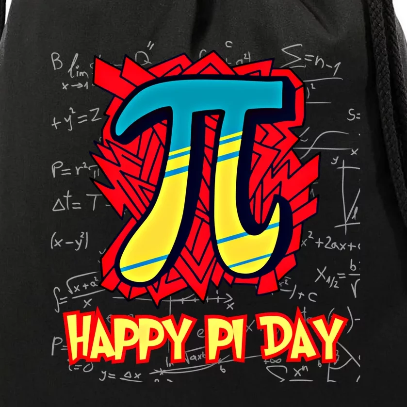 Happy Pi Day Symbol For Math Lovers Great Gift Drawstring Bag