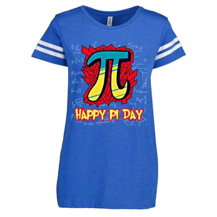 Happy Pi Day Symbol For Math Lovers Great Gift Enza Ladies Jersey Football T-Shirt