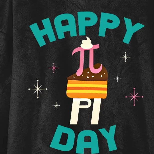 Happy Pi Day Teacher Math Major March 14 Gift Cute Gift Hooded Wearable Blanket