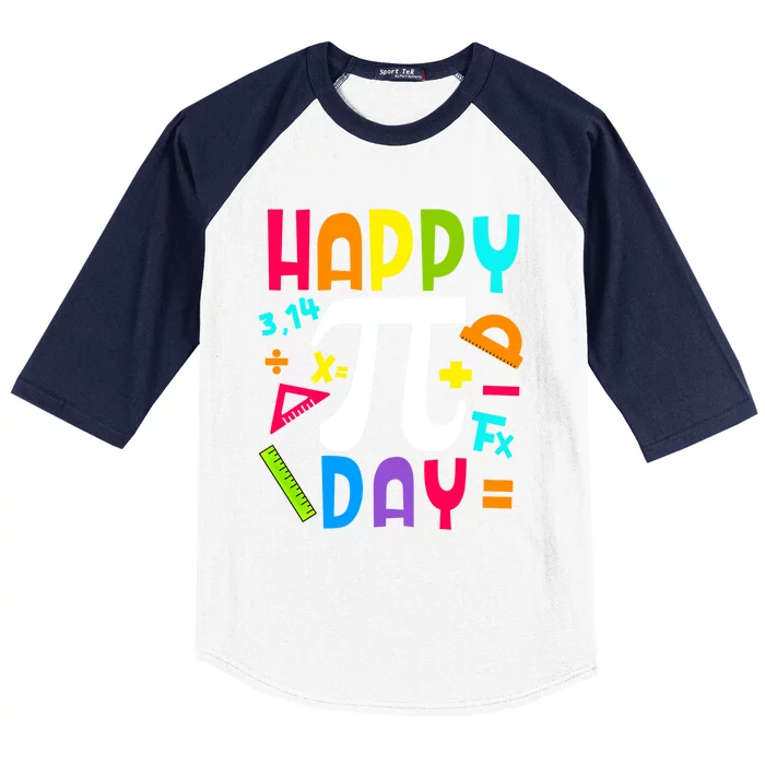 Happy Pi Day Mathematic Math Teachers Math Geeks Student Gift Baseball Sleeve Shirt