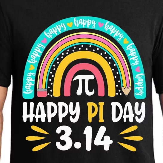 Happy Pi Day Mathematic Math Teacher Gift Rainbow Pajama Set