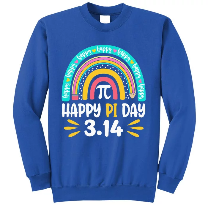 Happy Pi Day Mathematic Math Teacher Gift Rainbow Sweatshirt