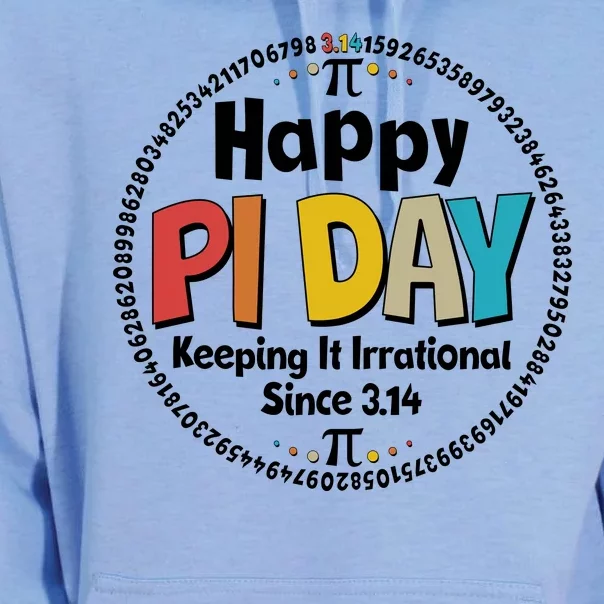 Happy Pi Day Keeping It Irrational Since 3.14 Unisex Surf Hoodie