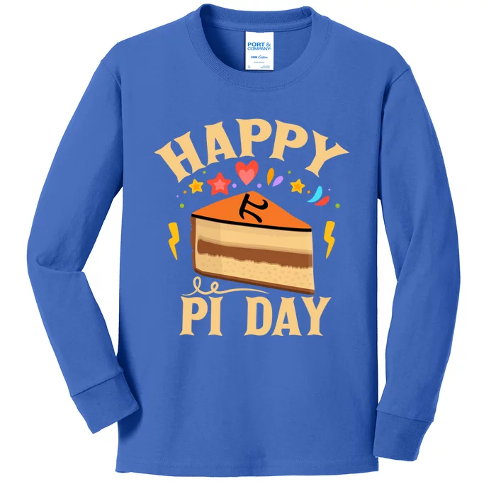 Happy Pi Day Funny Pi Day Meaningful Gift Kids Long Sleeve Shirt