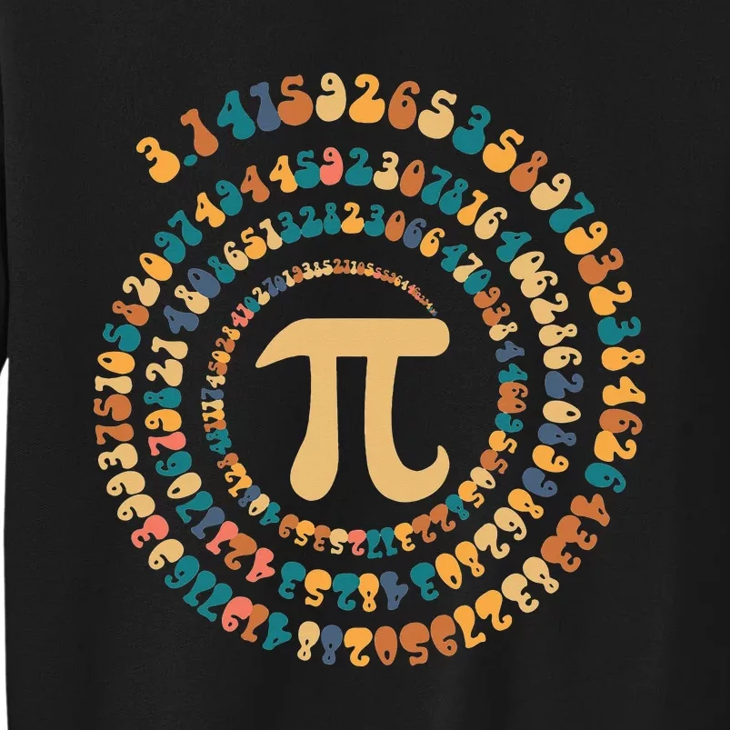 Happy Pi Day Mathematic Math Teacher Gift Spiral Pi 3.14 Sweatshirt