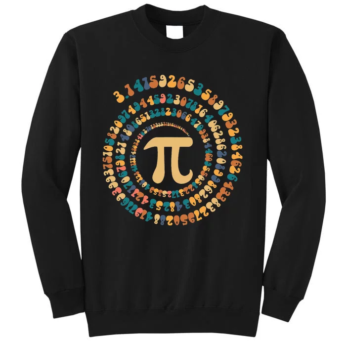 Happy Pi Day Mathematic Math Teacher Gift Spiral Pi 3.14 Sweatshirt